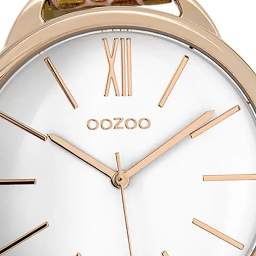 Oozoo Damen Armbanduhr Timepieces Analog Leder gold UOC9510A