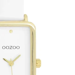 Oozoo Damen Armbanduhr Timepieces Analog Lederband weiß UOC11530