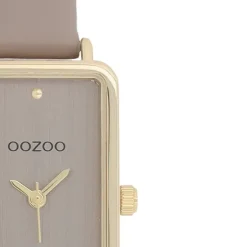 Oozoo Damen Armbanduhr Timepieces Analog Lederband taupe braun UOC11531