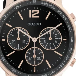Oozoo Damen Armbanduhr Timepieces C10814 Analog Leder schwarz UOC10814