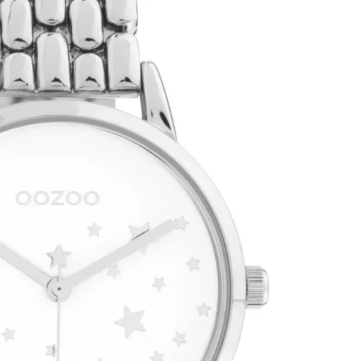 Oozoo Damen Armbanduhr Timepieces C11025 Analog Edelstahl silber UOC11025