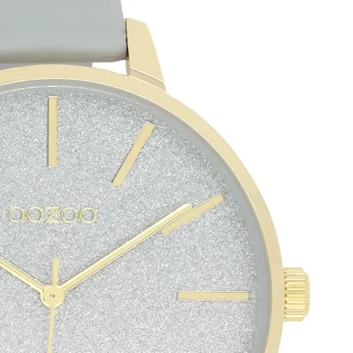 Oozoo Damen Armbanduhr Timepieces C11031 Analog Leder grau UOC11031
