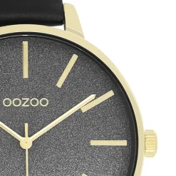 Oozoo Damen Armbanduhr Timepieces C11034 Analog Leder schwarz UOC11034