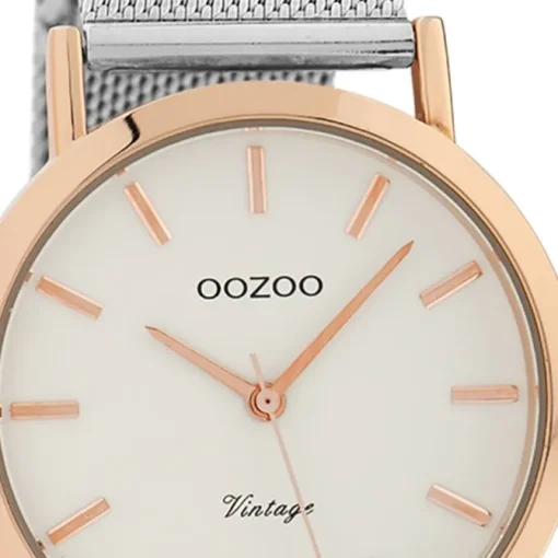 Oozoo Damen Armbanduhr Timepieces Analog Metall silber UOC9991A