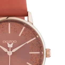 Oozoo Damen Armbanduhr Timepieces C10934 Analog Leder rot UOC10934