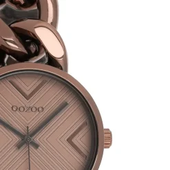 Oozoo Damen Armbanduhr Timepieces Analog Edelstahl bronze UOC11129