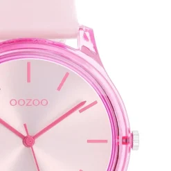 Oozoo Damen Armbanduhr Timepieces Analog Leder pink UOC11138