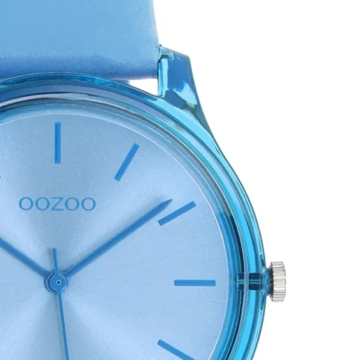 Oozoo Damen Armbanduhr Timepieces Analog Leder blau UOC11140