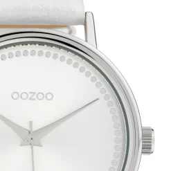 Oozoo Damen Armbanduhr Timepieces Analog Leder weiß UOC10149