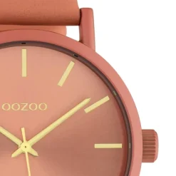 Oozoo Damen Armbanduhr Timepieces Analog Leder orange UOC10447