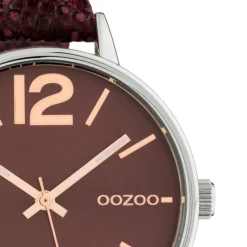 Oozoo Damen Armbanduhr Timepieces Analog Leder braun UOC10457