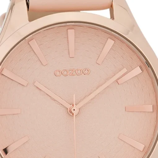 Oozoo Damen Armbanduhr Timepieces Analog Leder rosa UOC9686A
