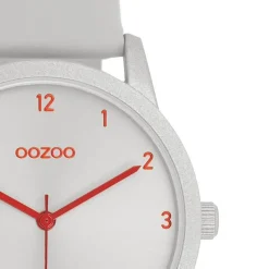 Oozoo Damen Armbanduhr Timepieces Analog Leder grau UOC11166