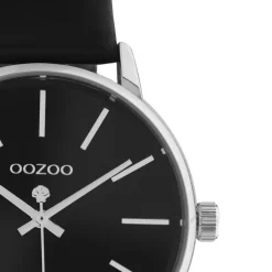 Oozoo Damen Armbanduhr Timepieces Analog Leder schwarz UOC10724