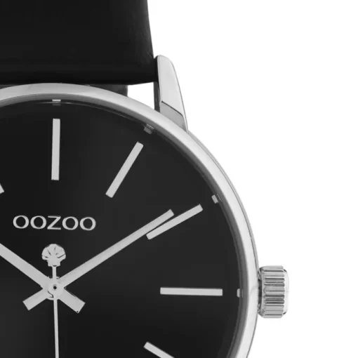Oozoo Damen Armbanduhr Timepieces Analog Leder schwarz UOC10724