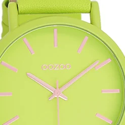 Oozoo Damen Armbanduhr Timepieces Analog Leder grün UOC11177