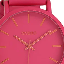 Oozoo Damen Armbanduhr Timepieces Analog Leder pink UOC11178