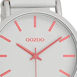 Oozoo Damen Armbanduhr Timepieces Analog Leder grau UOC11180