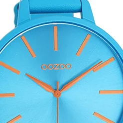 Oozoo Damen Armbanduhr Timepieces Analog Leder blau UOC11182