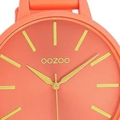 Oozoo Damen Armbanduhr Timepieces Analog Leder orange UOC11185