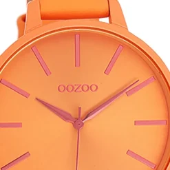 Oozoo Damen Armbanduhr Timepieces Analog Leder orange UOC11187