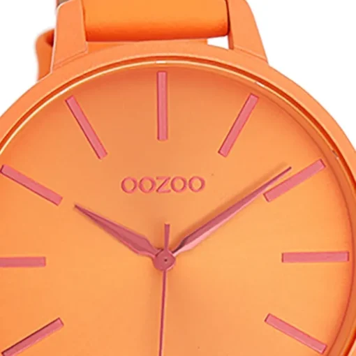 Oozoo Damen Armbanduhr Timepieces Analog Leder orange UOC11187