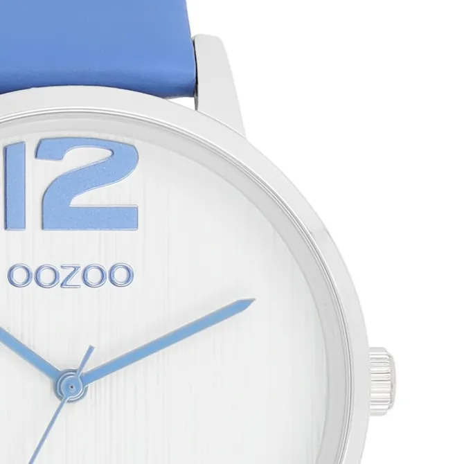 Oozoo Damen Armbanduhr Timepieces Analog Leder blau UOC11235