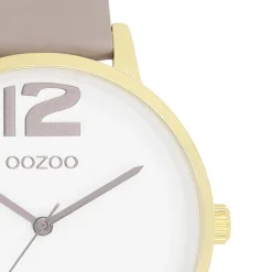 Oozoo Damen Armbanduhr Timepieces Analog Leder taupe braun UOC11236