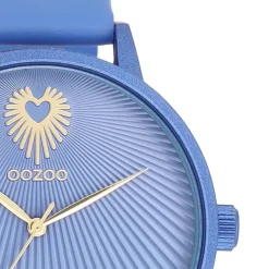 Oozoo Damen Armbanduhr Timepieces Analog Leder blau UOC11246