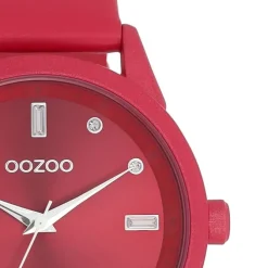 Oozoo Damen Armbanduhr Timepieces Analog Leder pink UOC11286