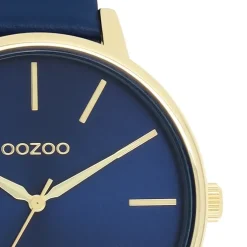 Oozoo Damen Armbanduhr Timepieces Analog Leder blau UOC11292