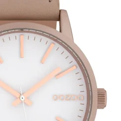 Oozoo Damen Armbanduhr Timepieces Analog Leder rosa UOC10017