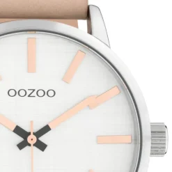 Oozoo Damen Armbanduhr Timepieces Analog Leder rosa UOC10031