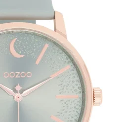 Oozoo Damen Armbanduhr Timepieces C11040 Analog Leder grau UOC11040