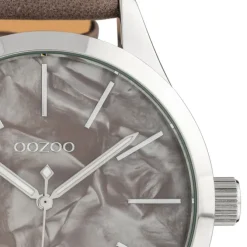 Oozoo Damen Armbanduhr Timepieces Analog Textil taupe UOC10073