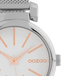 Oozoo Damen Armbanduhr Timepieces Analog Metall silber UOC10128