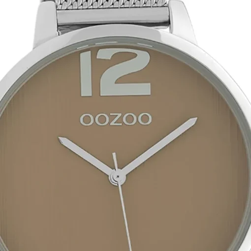 Oozoo Damen Armbanduhr Timepieces Analog Metall silber UOC10140