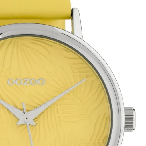 Oozoo Damen Armbanduhr Timepieces Analog Leder gelb UOC10169