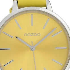 Oozoo Damen Armbanduhr Timepieces Analog Leder gelb UOC10256