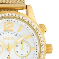 Oozoo Damen Armbanduhr Timepieces Analog Metall gold UOC10261