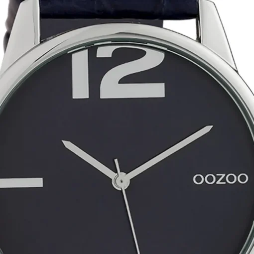 Oozoo Damen Armbanduhr Timepieces Analog Leder dunkelblau UOC10377