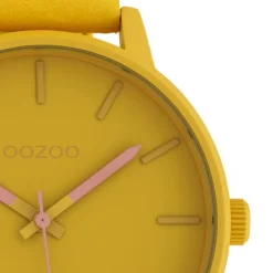 Oozoo Damen Armbanduhr Timepieces Analog Leder gelb UOC10380