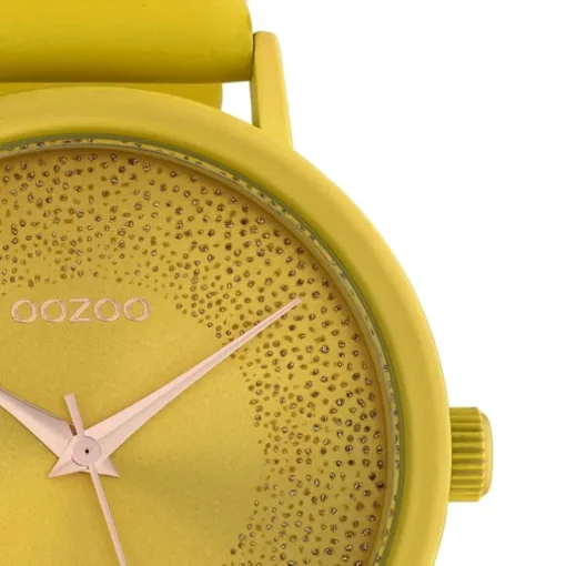 Oozoo Damen Armbanduhr Timepieces Analog Leder gelb UOC10577