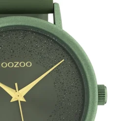 Oozoo Damen Armbanduhr Timepieces Analog Leder grün UOC10582