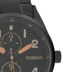 Oozoo Damen Armbanduhr Timepieces Analog Metall schwarz UOC10635