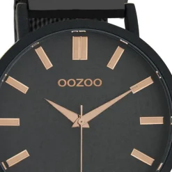 Oozoo Damen Armbanduhr Timepieces Analog Metall schwarz UOC10736