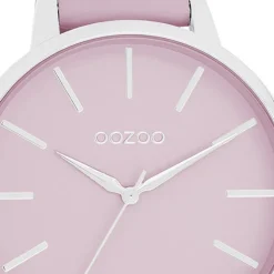 Oozoo Damen Armbanduhr Timepieces Analog Leder pastell-lila UOC11361