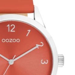 Oozoo Damen Armbanduhr Timepieces Analog Leder orange UOC11326