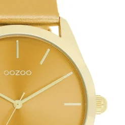 Oozoo Damen Armbanduhr Timepieces Analog Leder gelb UOC11332
