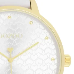 Oozoo Damen Armbanduhr Timepieces Analog Leder weiß UOC11158